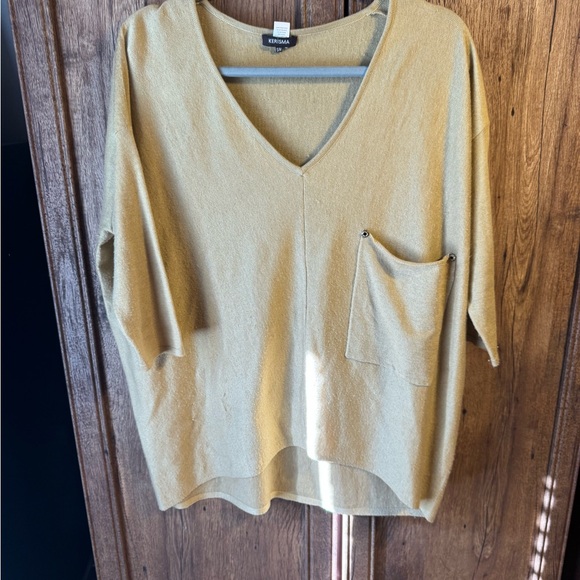 Kerisma V-Neck Sweater in Tan - Picture 1 of 3